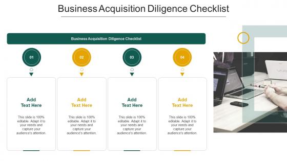 Business Acquisition Diligence Checklist In Powerpoint And Google Slides Cpb