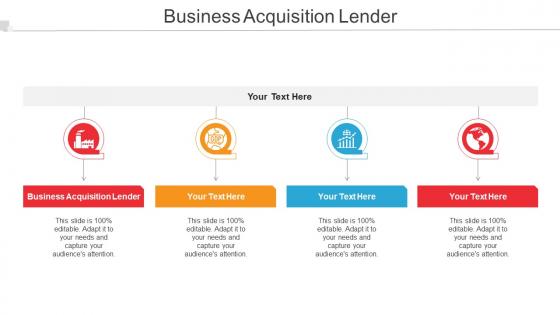 Business Acquisition Lender Ppt Powerpoint Presentation Outline Microsoft Cpb