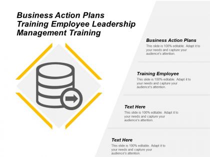 Business action plans training employee leadership management training