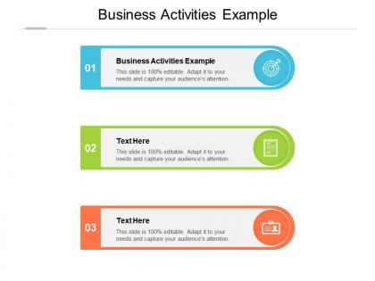 Business activities example ppt powerpoint presentation layouts design inspiration cpb