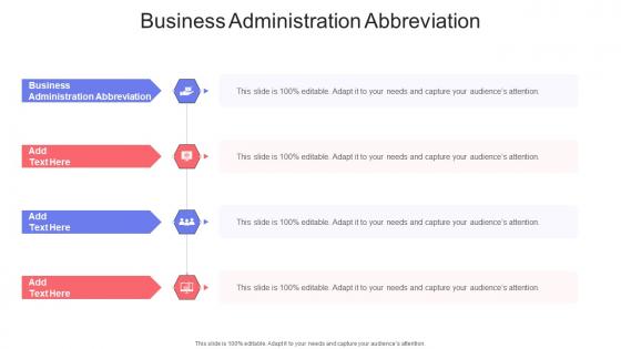 Business Administration Abbreviation In Powerpoint And Google Slides Cpb