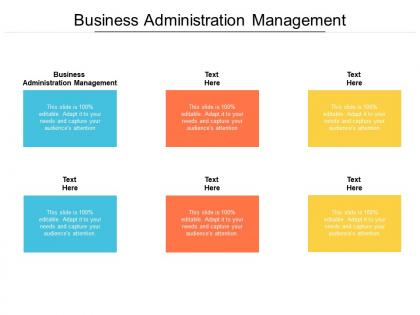 Business administration management ppt powerpoint presentation gallery outfit cpb
