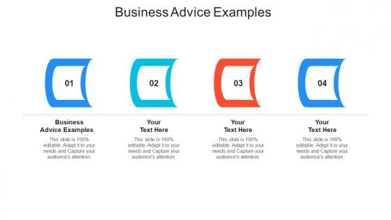 Business advice examples ppt powerpoint presentation inspiration slide portrait cpb