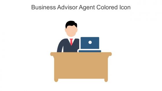 Business Advisor Agent Colored Icon In Powerpoint Pptx Png And Editable Eps Format