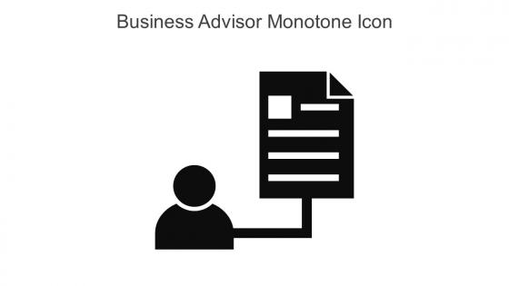 Business Advisor Monotone Icon In Powerpoint Pptx Png And Editable Eps Format