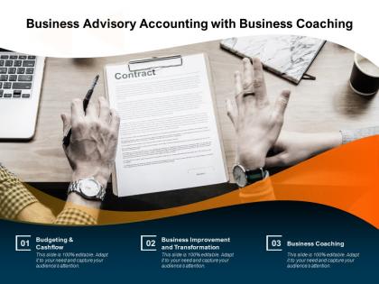 Business advisory accounting with business coaching