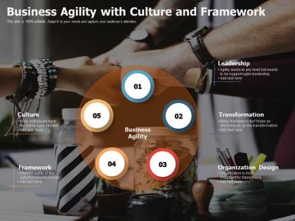 Business agility with culture and framework