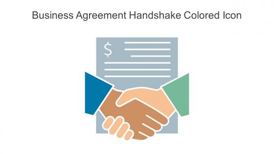 Business Agreement Handshake Colored Icon In Powerpoint Pptx Png And Editable Eps Format