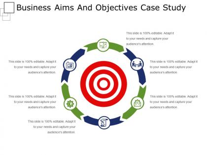 Business aims and objectives case study powerpoint layout