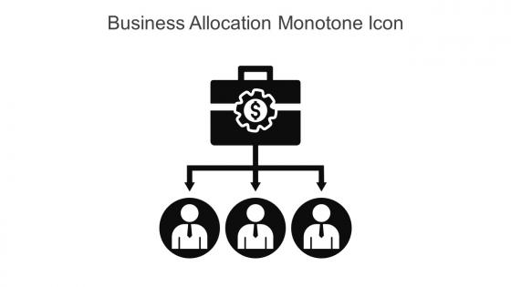 Business Allocation Monotone Icon In Powerpoint Pptx Png And Editable Eps Format