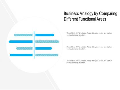 Business analogy by comparing different functional areas