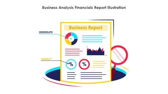 Business Analysis Financials Report Illustration