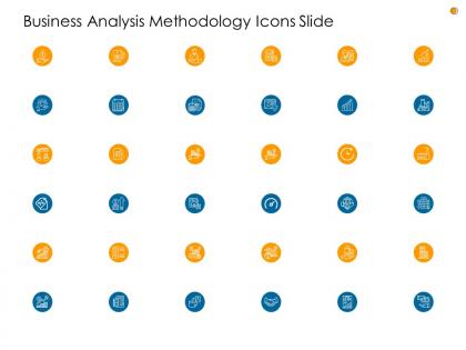 Business analysis methodology business analysis methodology icons slide ppt professional slideshow