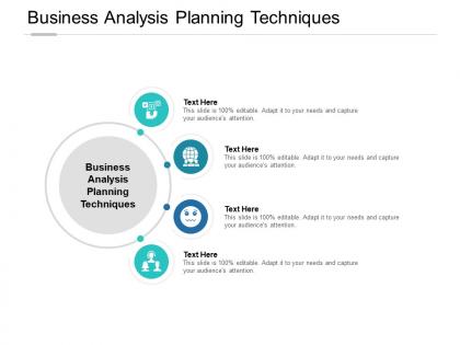 Business analysis planning techniques ppt powerpoint presentation portfolio grid cpb