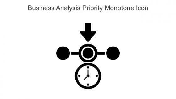 Business Analysis Priority Monotone Icon In Powerpoint Pptx Png And Editable Eps Format