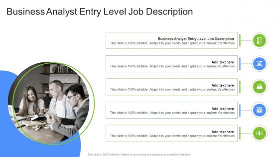 Business Analyst Entry Level Job Description In Powerpoint And Google Slides Cpb