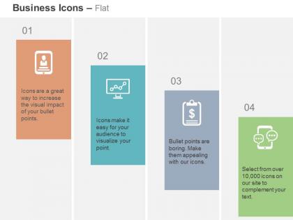 Business analytics business profile plan discussion in sms ppt icons graphics