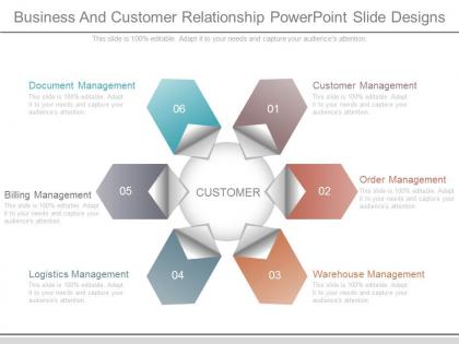 Business and customer relationship powerpoint slide designs