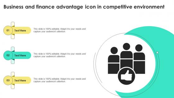 Business And Finance Advantage Icon In Competitive Environment