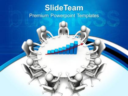 Business and strategy templates round table meeting graphic ppt slides powerpoint