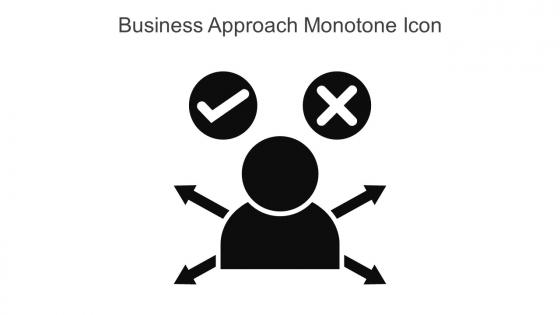 Business Approach Monotone Icon In Powerpoint Pptx Png And Editable Eps Format