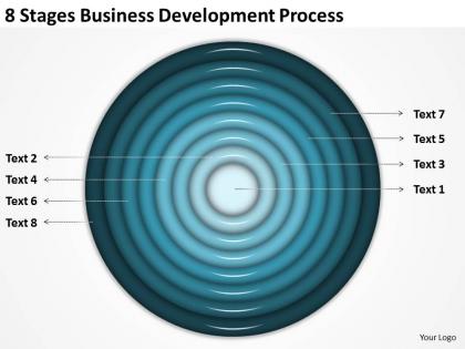 Business architecture diagrams 8 stages development process powerpoint slides