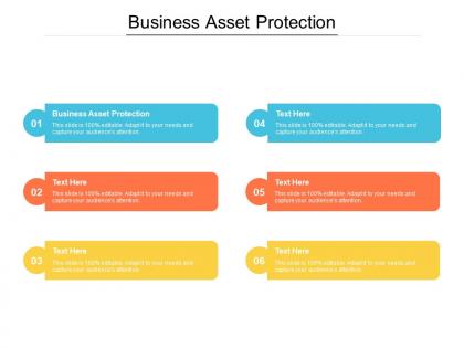 Business asset protection ppt powerpoint presentation icon maker cpb