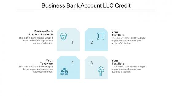 Business bank account llc credit ppt powerpoint presentation slides format ideas cpb