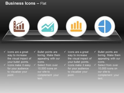 Business bar graph financial analysis curve pie chart ppt icons graphics