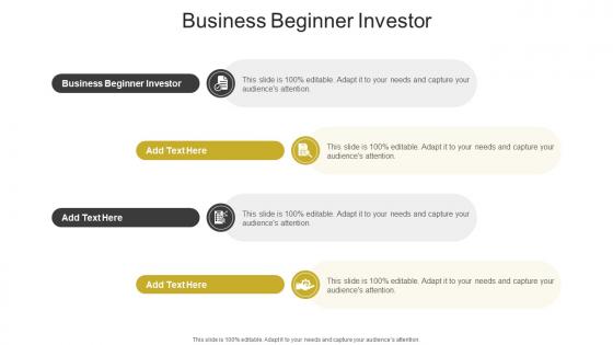 Business Beginner Investor In Powerpoint And Google Slides Cpb