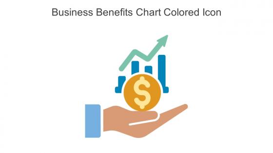 Business Benefits Chart Colored Icon In Powerpoint Pptx Png And Editable Eps Format