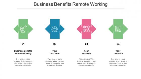 Business Benefits Remote Working Ppt PowerPoint Presentation Designs Cpb