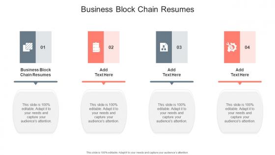 Business Block Chain Resumes In Powerpoint And Google Slides Cpb