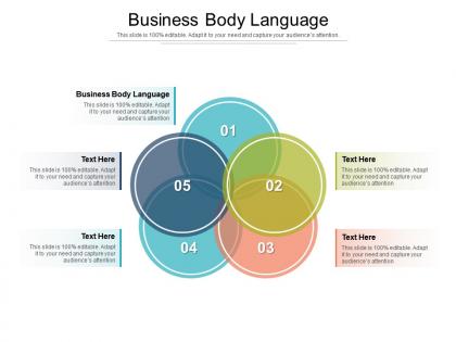 Business body language ppt powerpoint presentation visual aids gallery cpb