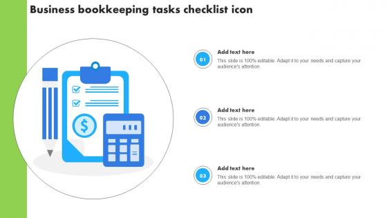 Business Bookkeeping Tasks Checklist Icon