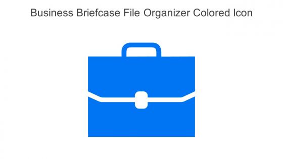 Business Briefcase File Organizer Colored Icon In Powerpoint Pptx Png And Editable Eps Format