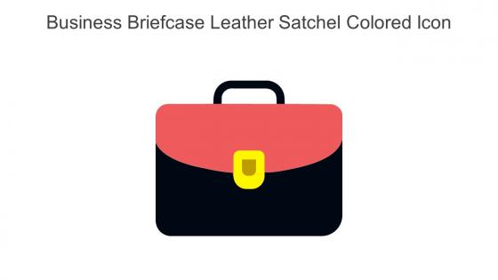 Business Briefcase Leather Satchel Colored Icon In Powerpoint Pptx Png And Editable Eps Format