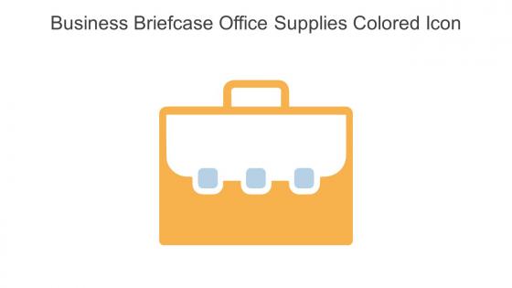 Business Briefcase Office Supplies Colored Icon In Powerpoint Pptx Png And Editable Eps Format