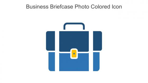 Business Briefcase Photo Colored Icon In Powerpoint Pptx Png And Editable Eps Format
