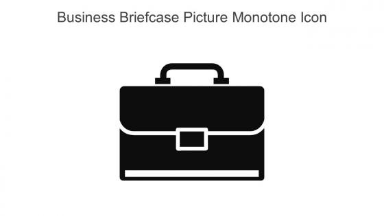 Business Briefcase Picture Monotone Icon In Powerpoint Pptx Png And Editable Eps Format