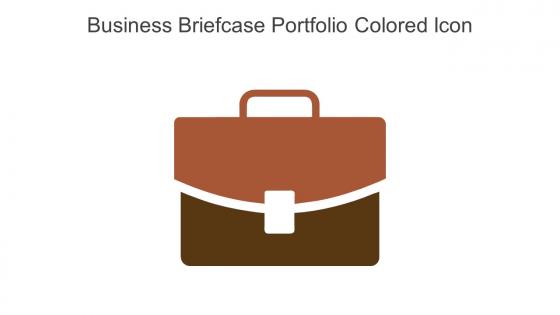 Business Briefcase Portfolio Colored Icon In Powerpoint Pptx Png And Editable Eps Format