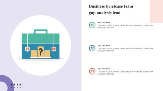 Business Briefcase Team Gap Analysis Icon