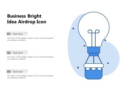 Business bright idea airdrop icon