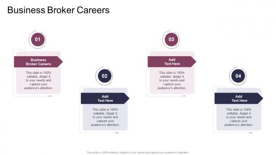 Business Broker Careers In Powerpoint And Google Slides Cpb