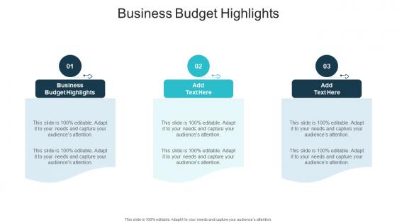 Business Budget Highlights In Powerpoint And Google Slides Cpb