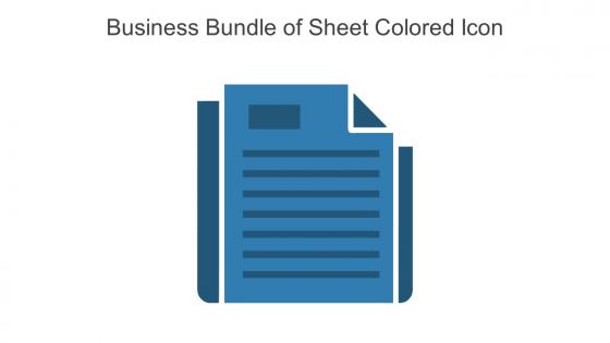 Business Bundle Of Sheet Colored Icon In Powerpoint Pptx Png And Editable Eps Format