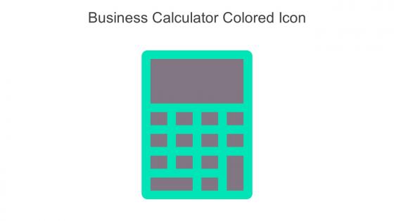 Business Calculator Colored Icon In Powerpoint Pptx Png And Editable Eps Format