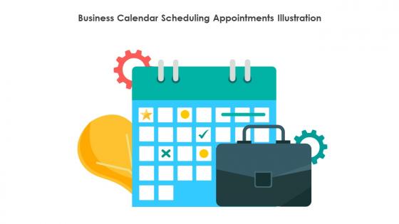 Business Calendar Scheduling Appointments Illustration