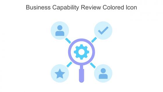 Business Capability Review Colored Icon In Powerpoint Pptx Png And Editable Eps Format