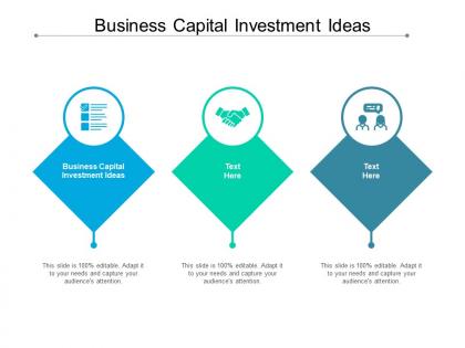 Business capital investment ideas ppt powerpoint presentation styles grid cpb
